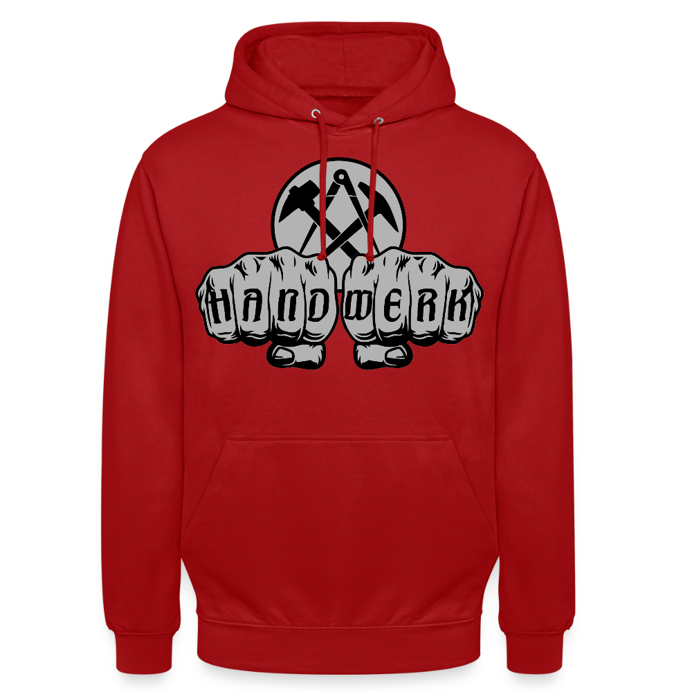 Unisex Hoodie "Dachdecker" Rot Unisex Hoodie
