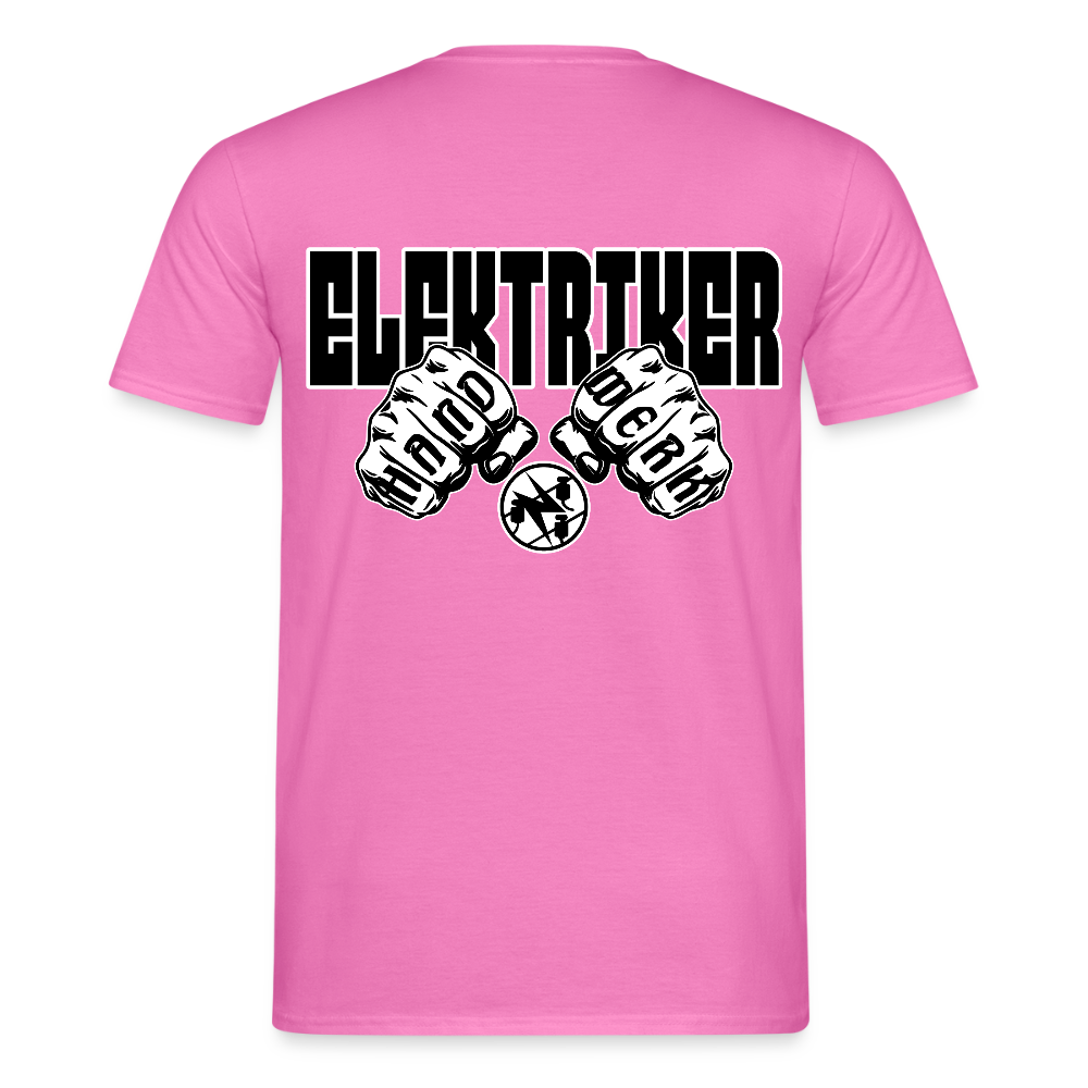Unisex T-Shirt "Elektriker" Pink Männer T-Shirt