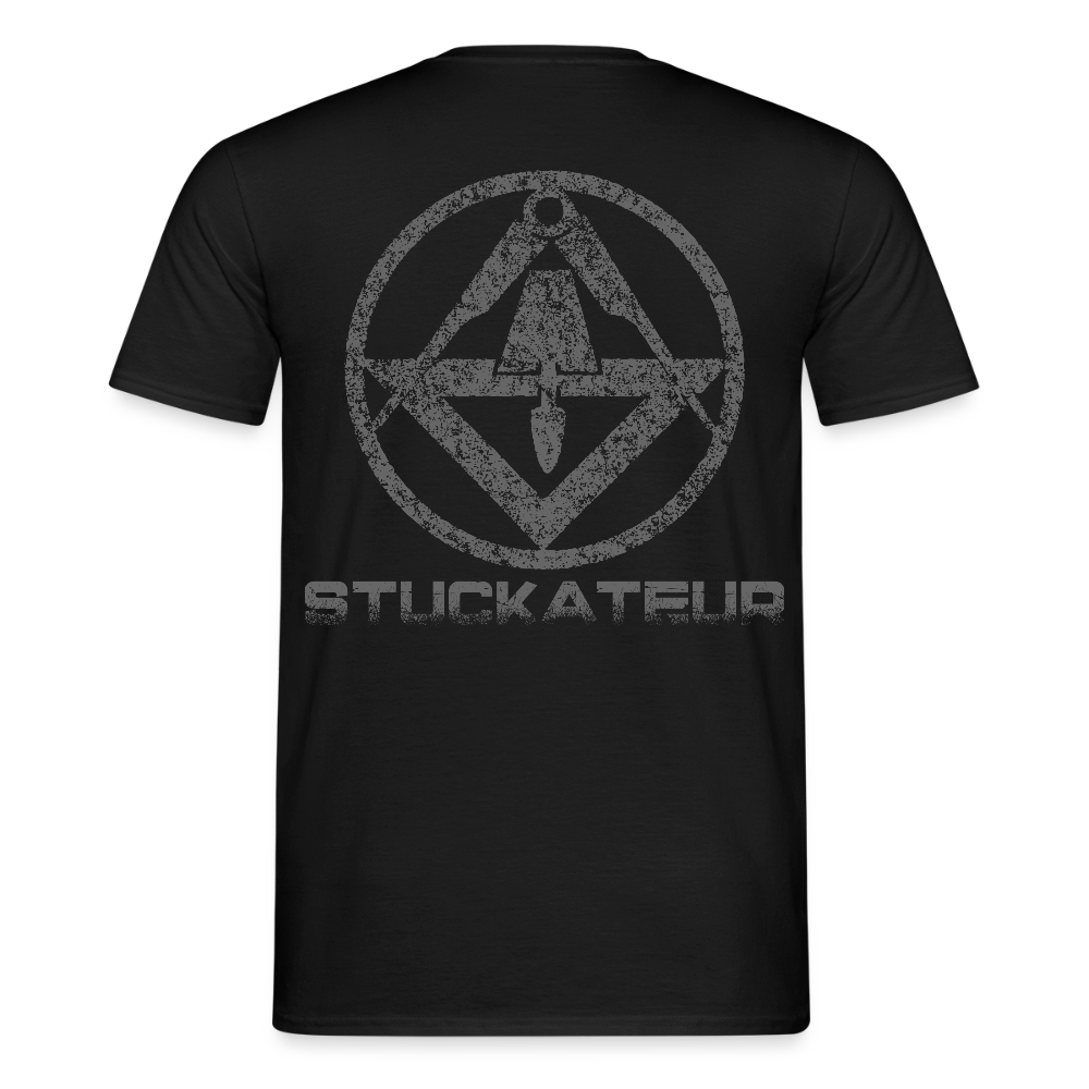 Unisex T-Shirt "Stuckateur" Schwarz Männer T-Shirt
