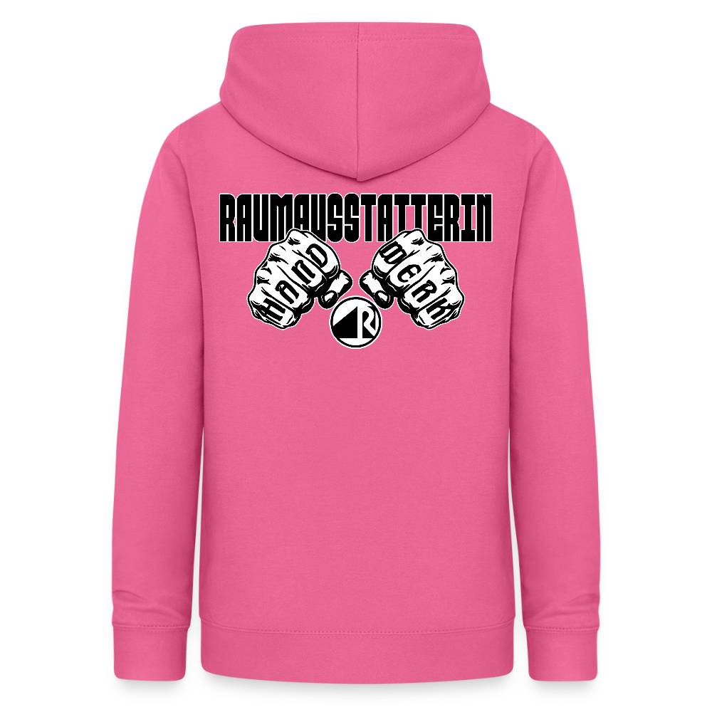 Frauen Hoodie "Raumausstatterin" (beidseitig beruckt) Pink Frauen Hoodie