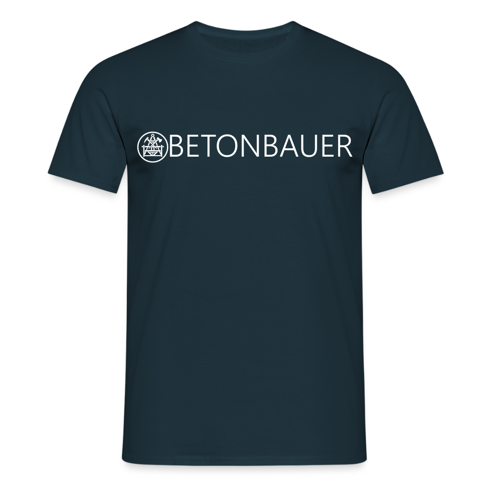 Unisex T-Shirt "Betonbauer" Navy Männer T-Shirt