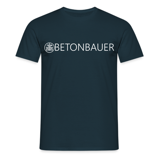 Unisex T-Shirt "Betonbauer" Navy Männer T-Shirt