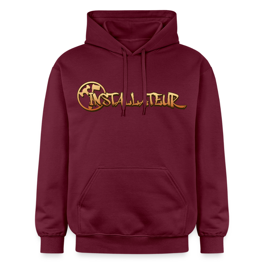 Gildan Unisex Softstyle® "Installateur" Maroon Gildan Unisex Softstyle® Midweight Hoodie