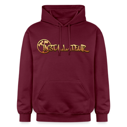 Gildan Unisex Softstyle® "Installateur" Maroon Gildan Unisex Softstyle® Midweight Hoodie