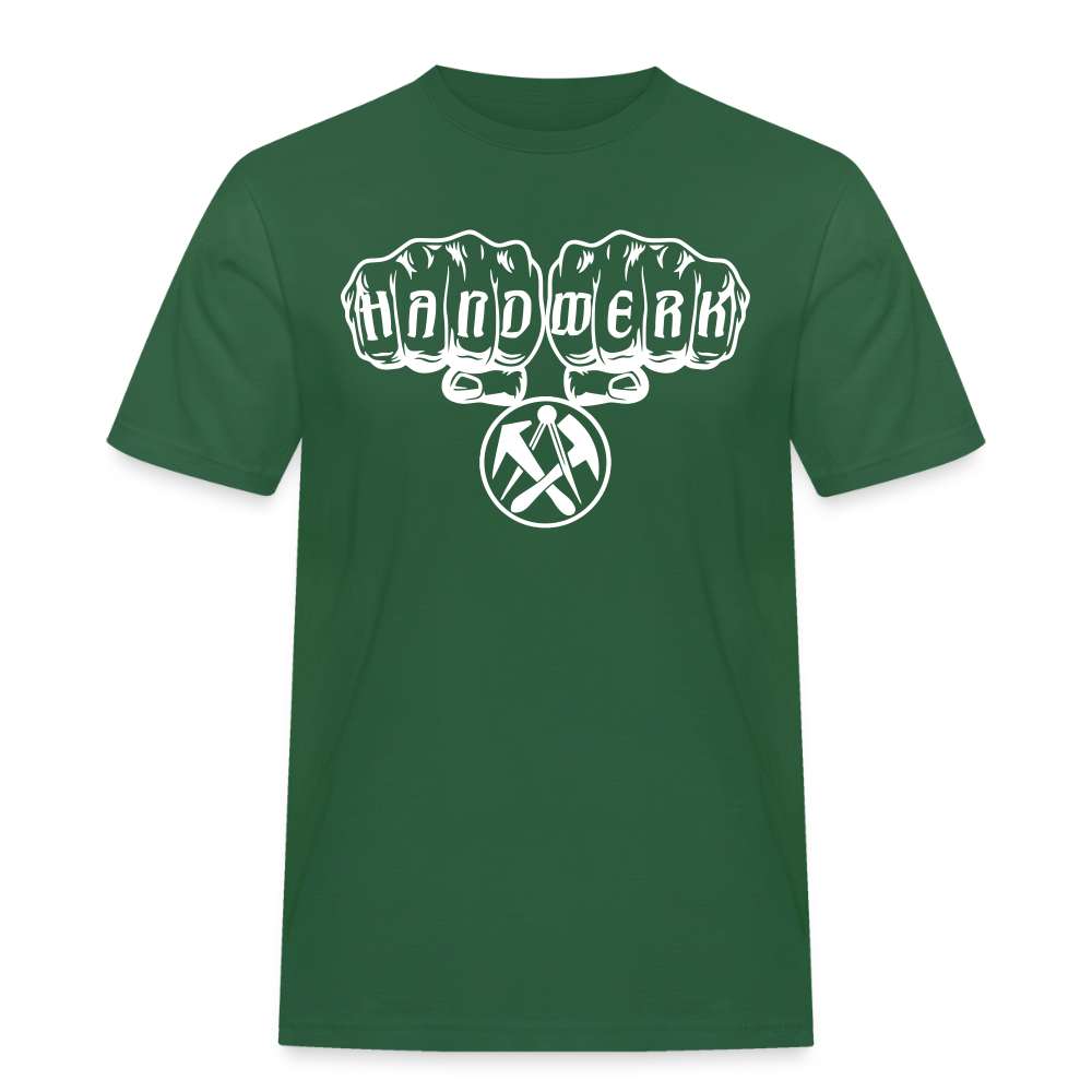 Männer Workwear T-Shirt "Dachdecker" Flaschengrün Männer Workwear T-Shirt