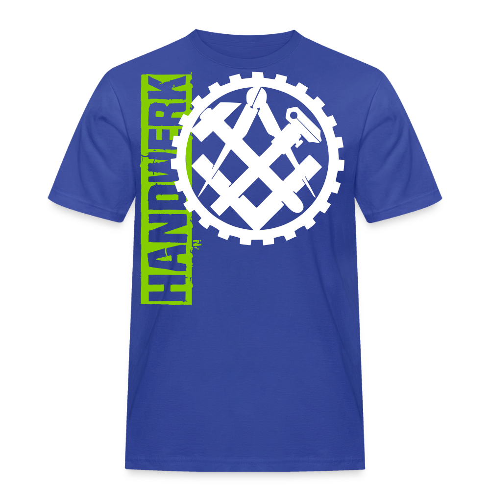 Unisex Workwear T-Shirt "Mechaniker" Royalblau Männer Workwear T-Shirt