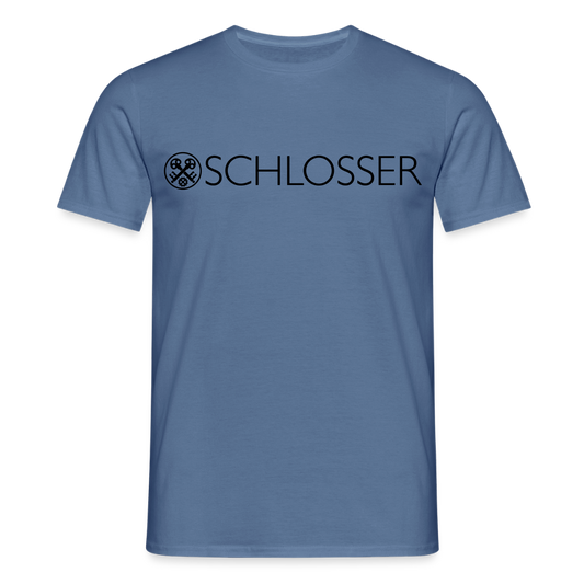 Unisex T-Shirt "Schlosser" Taubenblau Männer T-Shirt