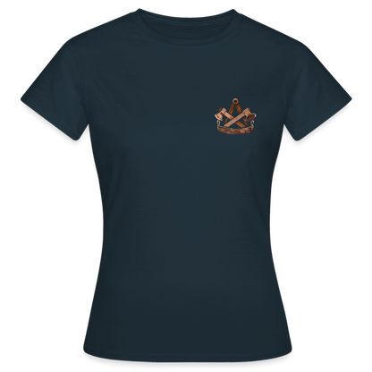 Frauen T-Shirt "Zimmermann" (beidseitig bedruckt) - Navy