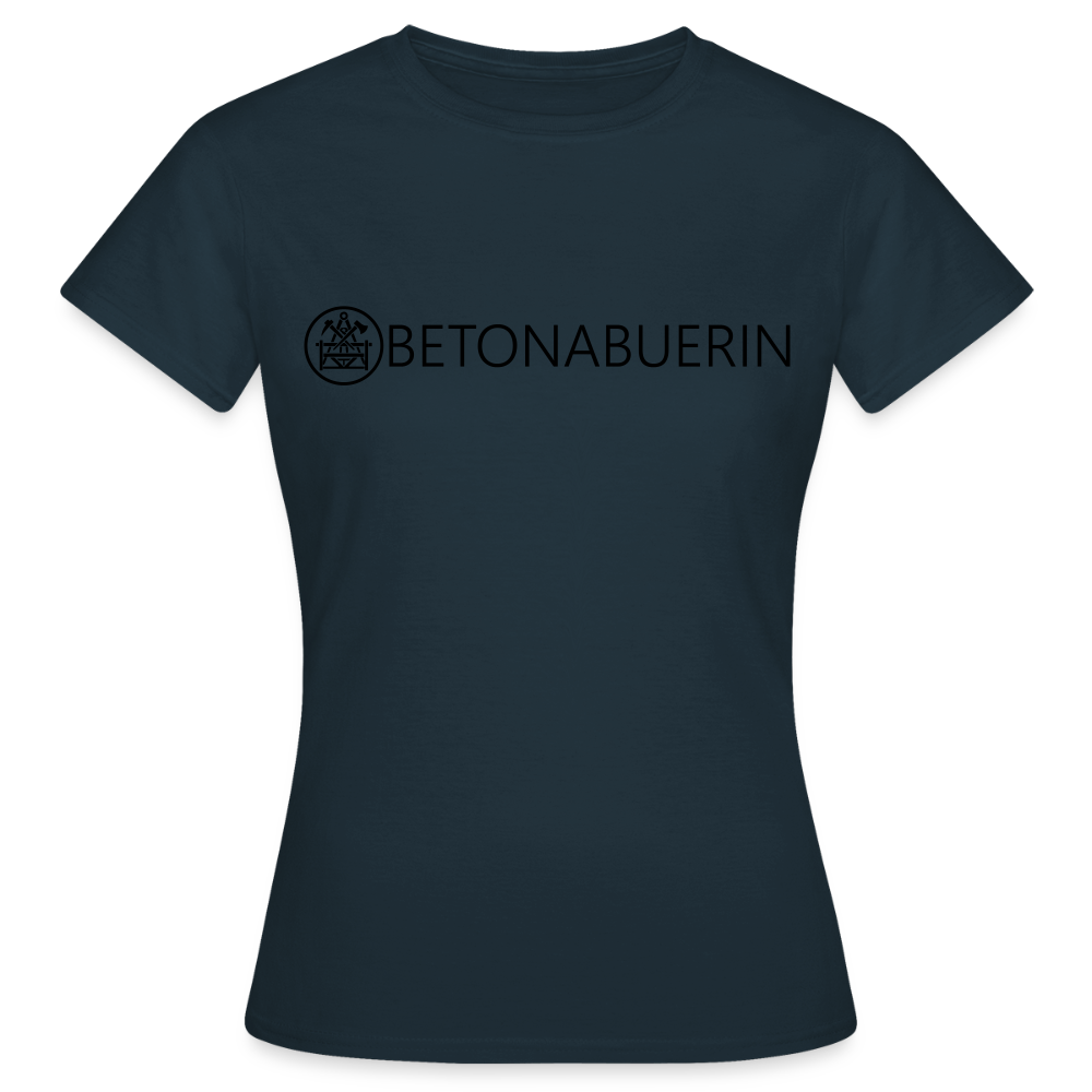 Frauen T-Shirt "Betonbauerin" Navy Frauen T-Shirt