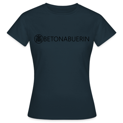 Frauen T-Shirt "Betonbauerin" Navy Frauen T-Shirt