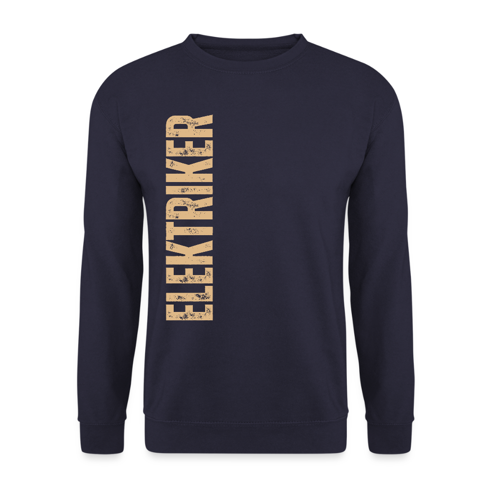 Unisex Pullover "Elektriker" Navy Unisex Pullover