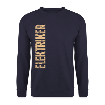 Unisex Pullover "Elektriker" Navy Unisex Pullover