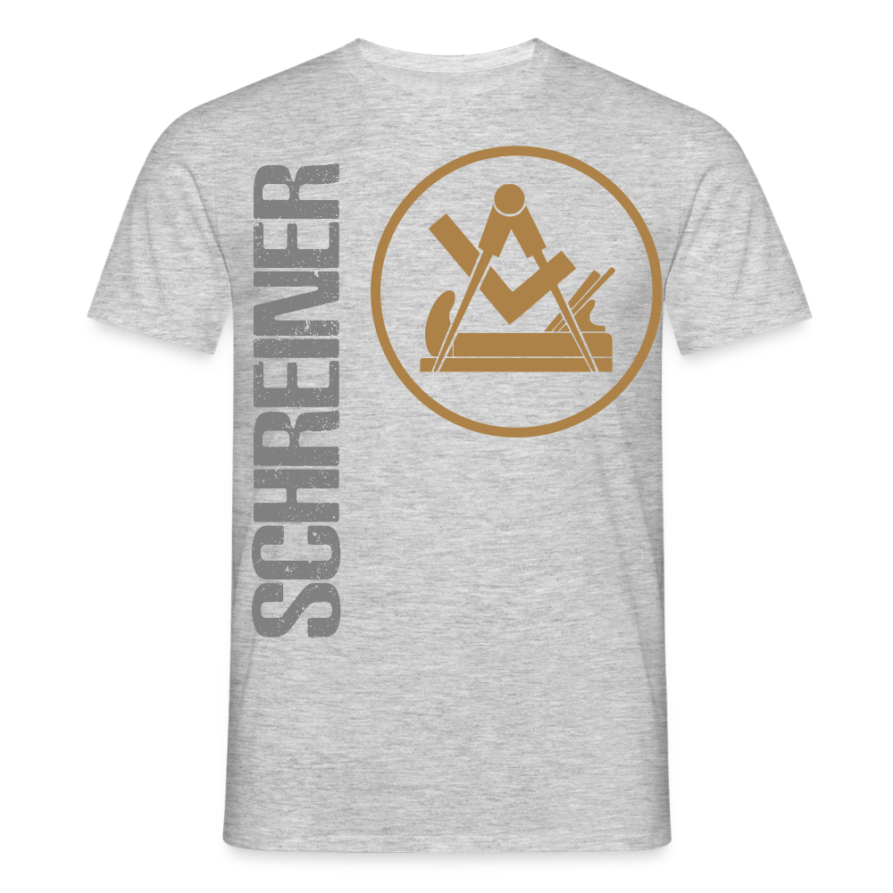 Unisex T-Shirt "Schreiner" Grau meliert Männer T-Shirt