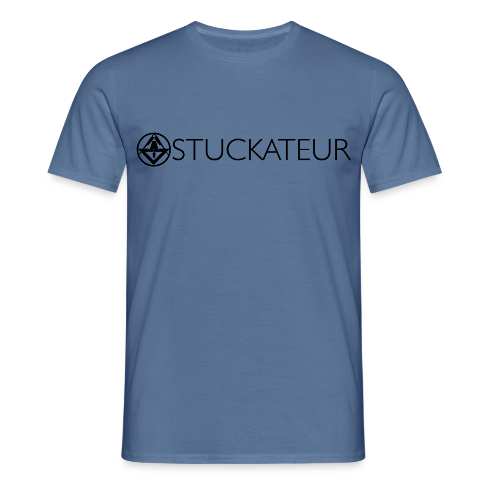 Unisex T-Shirt "Stuckateur" Taubenblau Männer T-Shirt