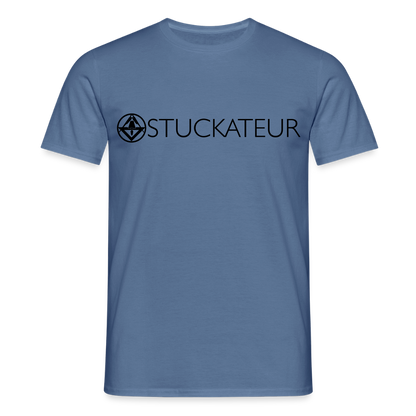 Unisex T-Shirt "Stuckateur" Taubenblau Männer T-Shirt