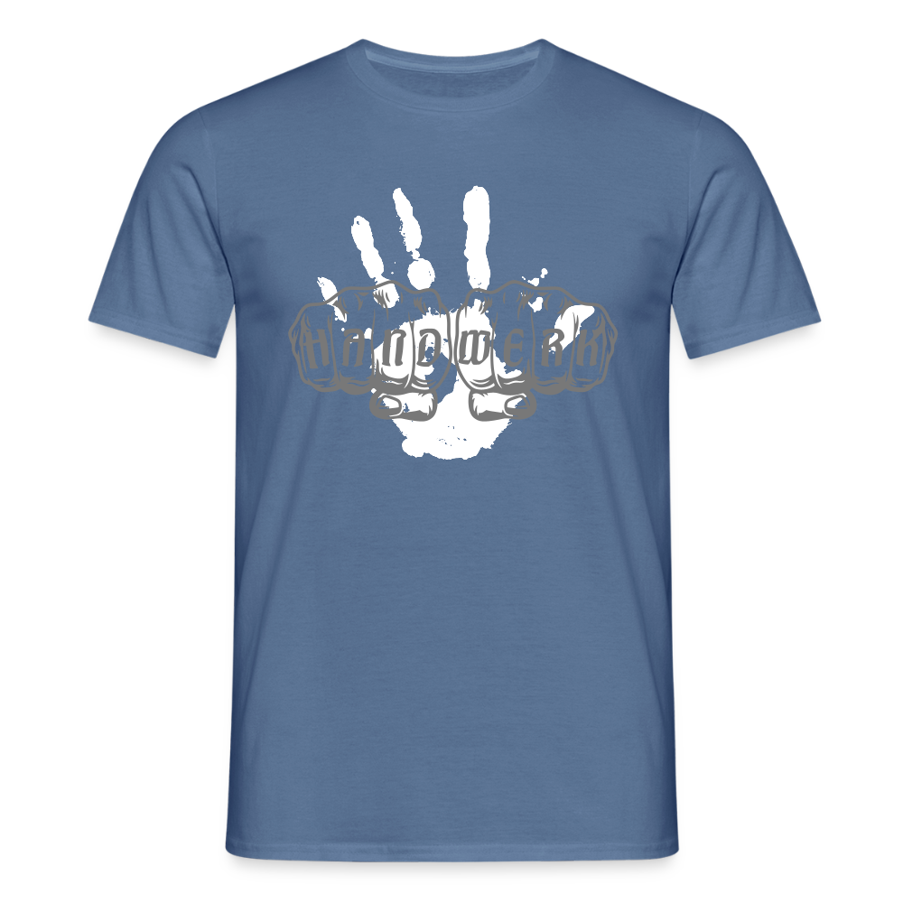 Unisex T-Shirt "Hand" Taubenblau Männer T-Shirt