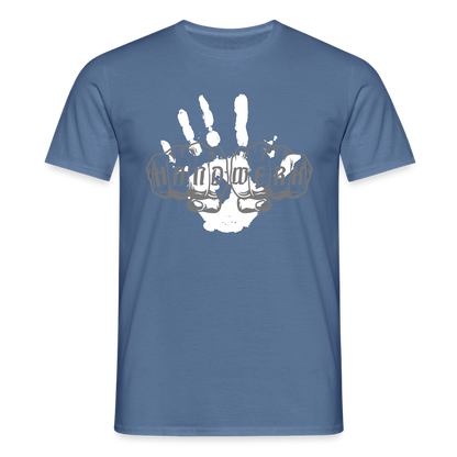 Unisex T-Shirt "Hand" Taubenblau Männer T-Shirt