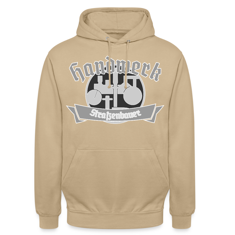 Unisex Hoodie "Strassenbauer" Beige Unisex Hoodie