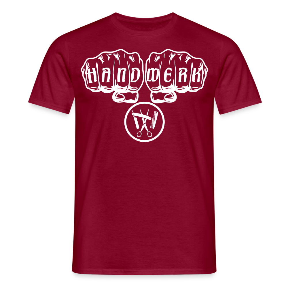 Unisex T-Shirt "Friseur" Ziegelrot Männer T-Shirt