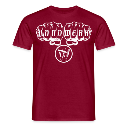 Unisex T-Shirt "Friseur" Ziegelrot Männer T-Shirt