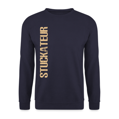 Unisex Pullover "Stuckateur" Navy Unisex Pullover