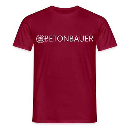Unisex T-Shirt "Betonbauer" Ziegelrot Männer T-Shirt