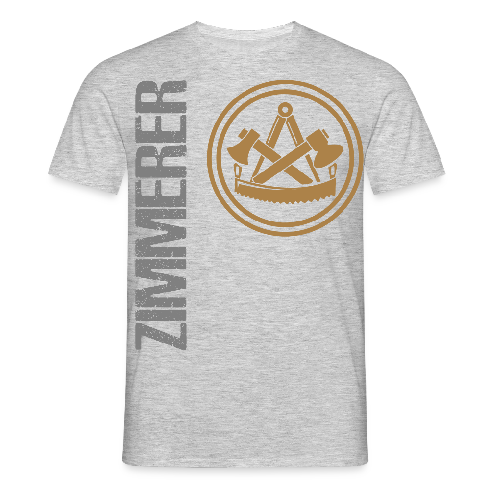 Unisex T-Shirt "Zimmerer" Grau meliert Männer T-Shirt
