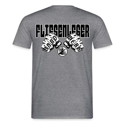 Unisex T-Shirt "Fliesenleger" Graphit meliert Männer T-Shirt