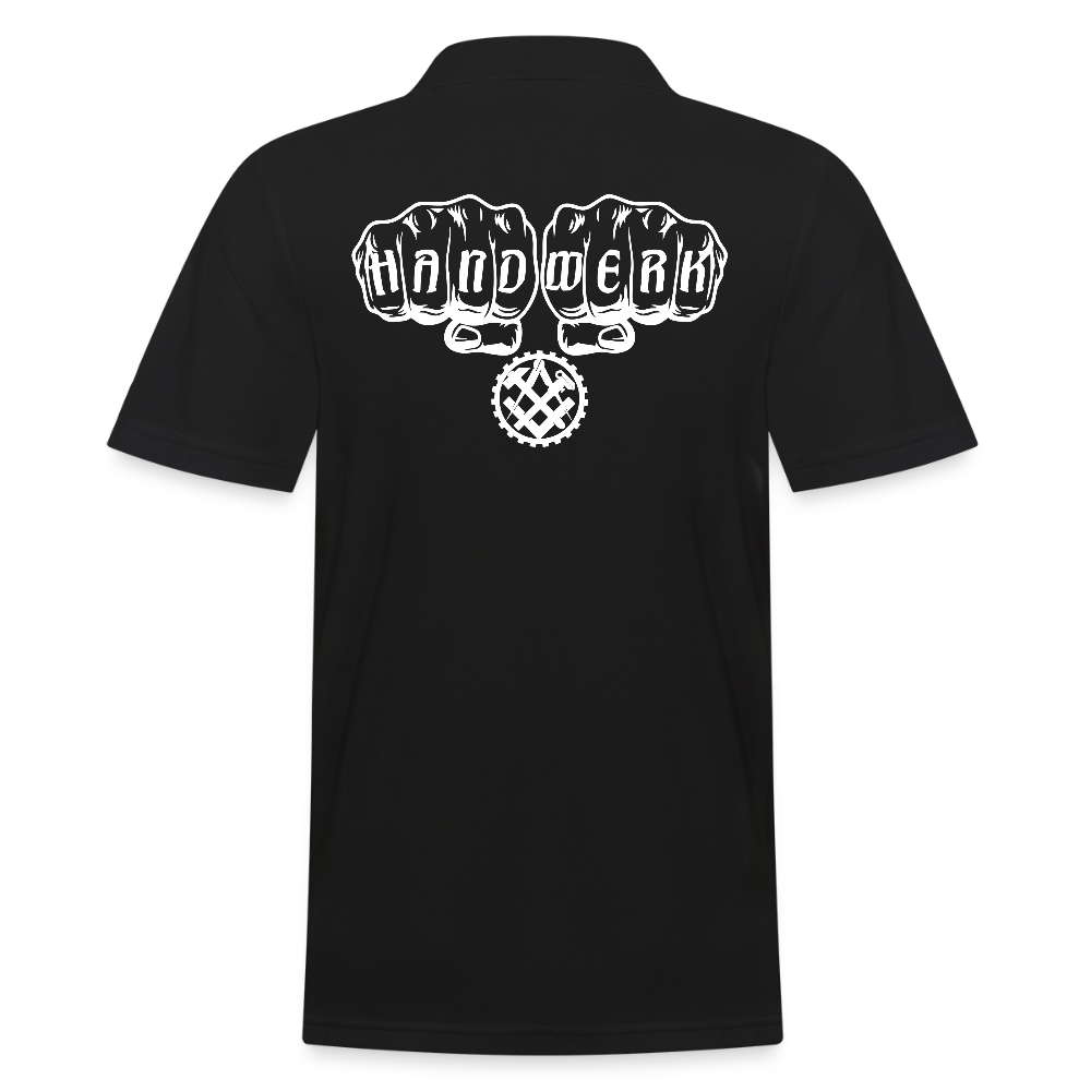 Männer Poloshirt "Mechaniker" Schwarz Männer Poloshirt