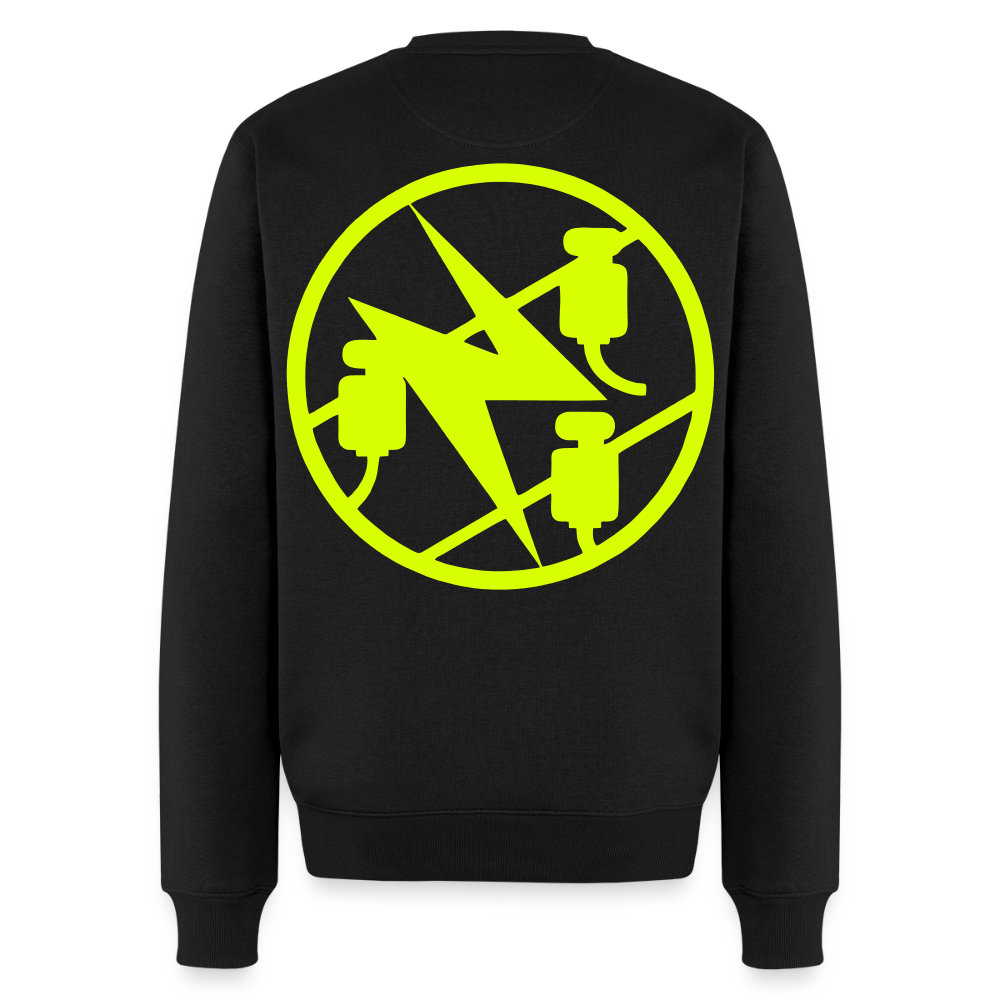 Unisex Premium Pullover "Elektriker" neongelb Schwarz Männer Premium Pullover
