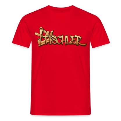 Unisex T-Shirt "Tischler" Rot Männer T-Shirt