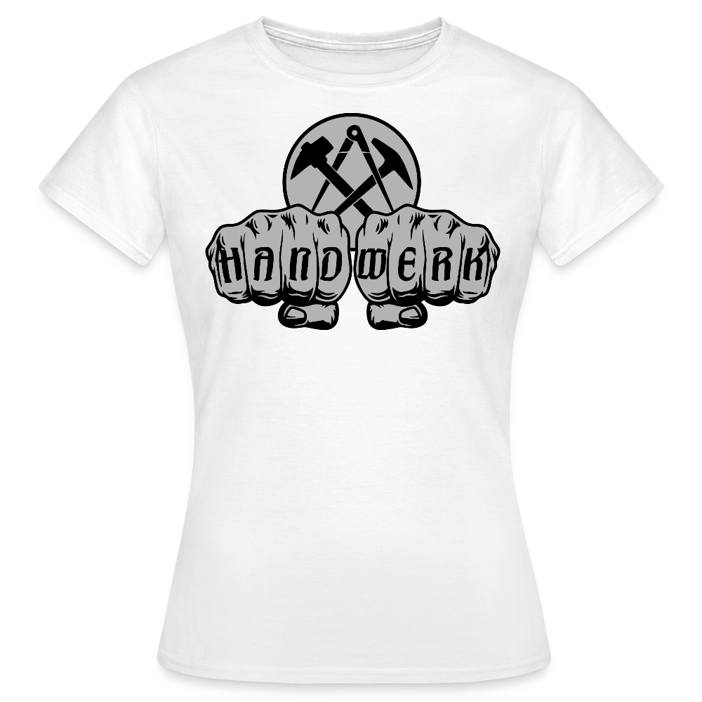 Frauen T-Shirt "Dachdecker" Weiß Frauen T-Shirt