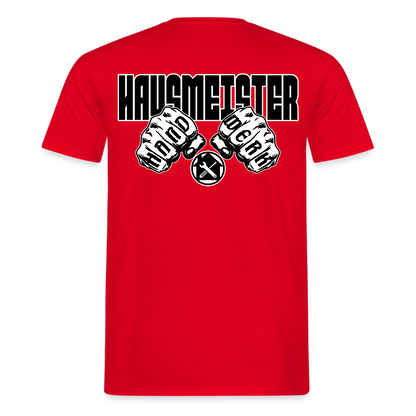 Unisex T-Shirt "Hausmeister" Rot Männer T-Shirt