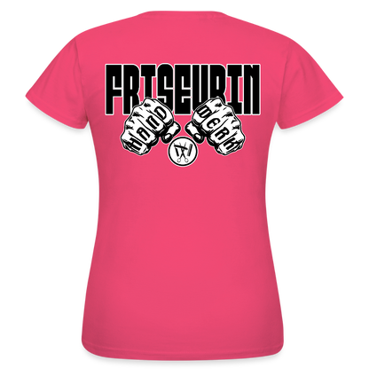 Frauen T-Shirt "Friseurin" (beidseitig bedruckt) Azalea Frauen T-Shirt