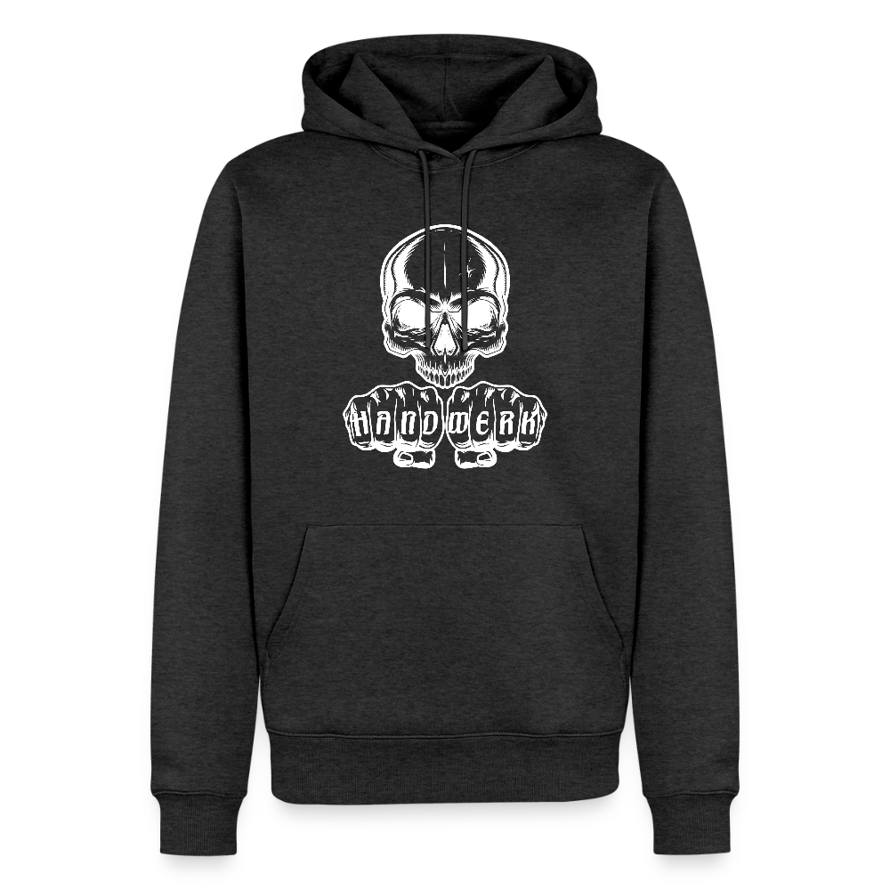 Männer Premium Hoodie "Skull-Handwerk" Anthrazit meliert Männer Premium Hoodie