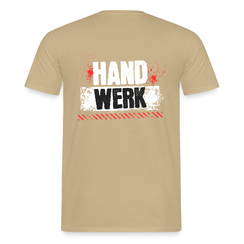 Unisex Handwerk T-Shirt von Spreadconnect, hinten bedruckt, aus weichem Stoff, bequemes Männer T-Shirt in neutraler Farbe