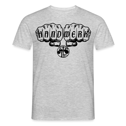 Unisex T-Shirt "Strassenbauer" Grau meliert Männer T-Shirt