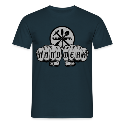 Unisex T-Shirt "Glaser" Navy Männer T-Shirt