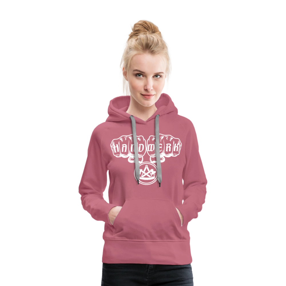 Frauen Premium Hoodie "Zimmermann" - Malve