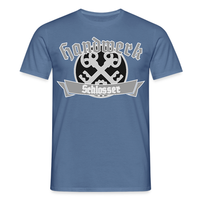 Unisex T-Shirt "Schlosser" Taubenblau Männer T-Shirt