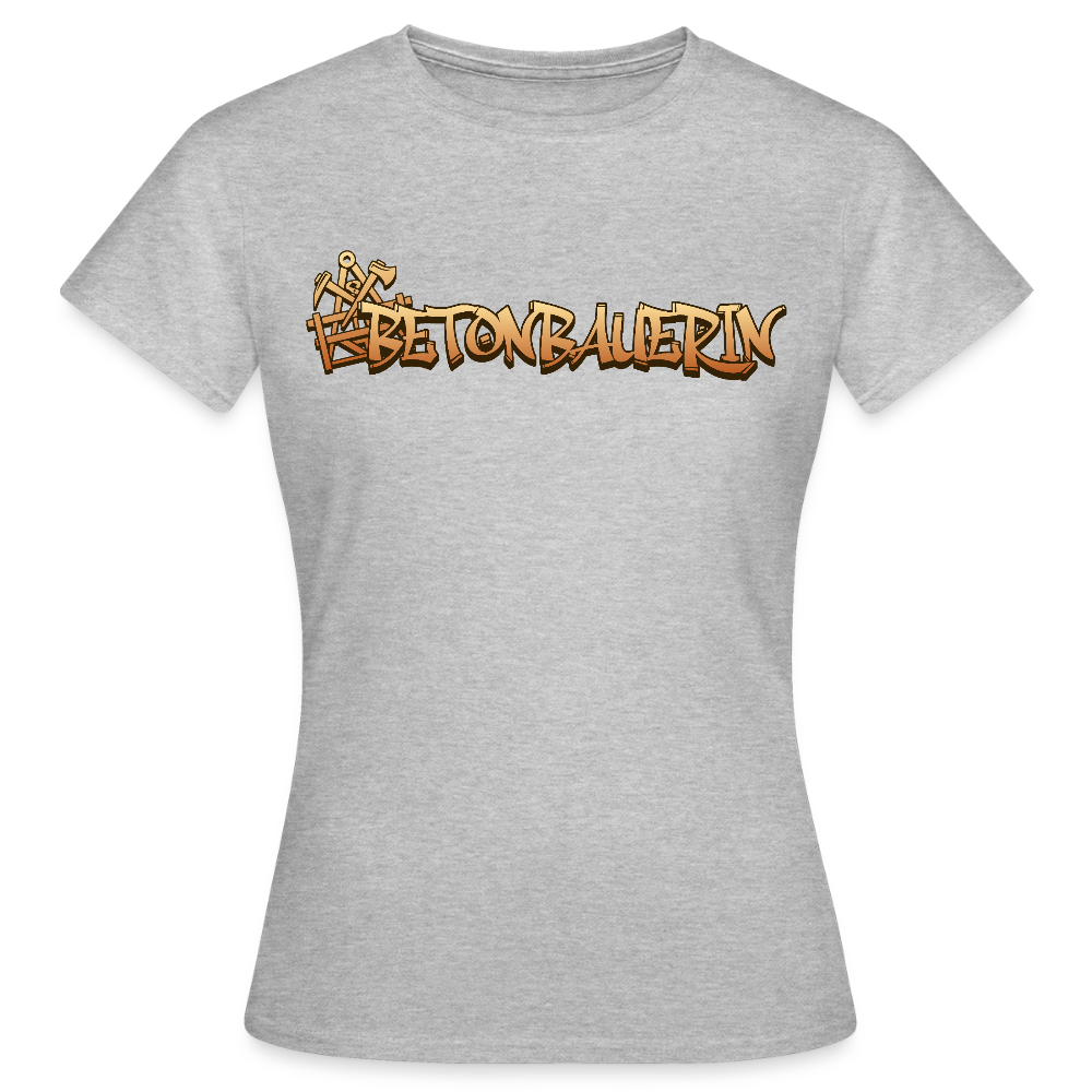 Frauen T-Shirt "Betonbauerin" Grau meliert Frauen T-Shirt