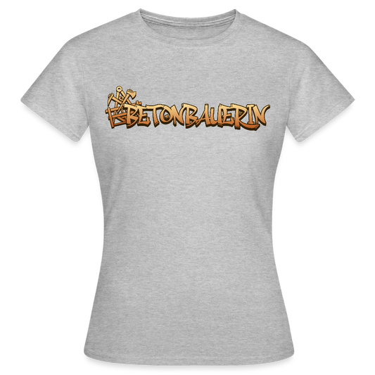 Frauen T-Shirt "Betonbauerin" - Grau meliert
