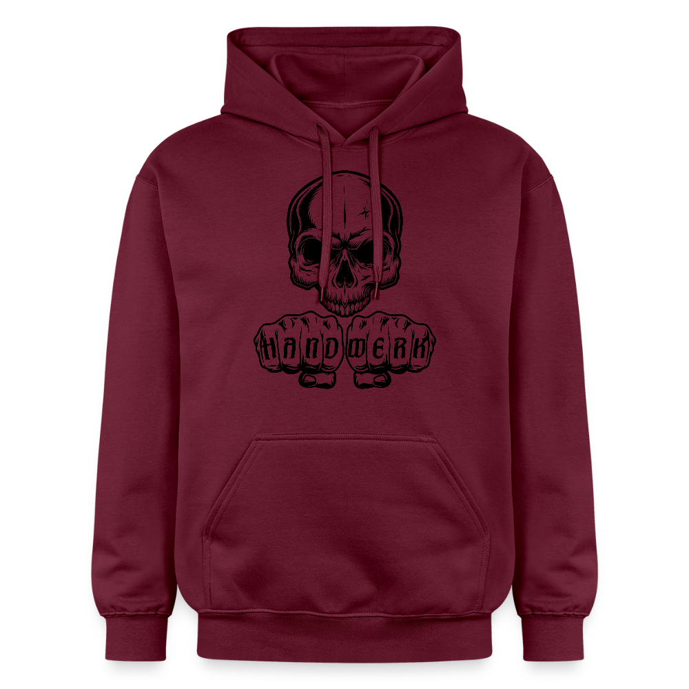 Gildan Unisex Softstyle® "Skull-Handwerk" Maroon Gildan Unisex Softstyle® Midweight Hoodie