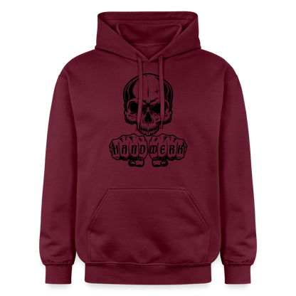 Gildan Unisex Softstyle® "Skull-Handwerk" Maroon Gildan Unisex Softstyle® Midweight Hoodie
