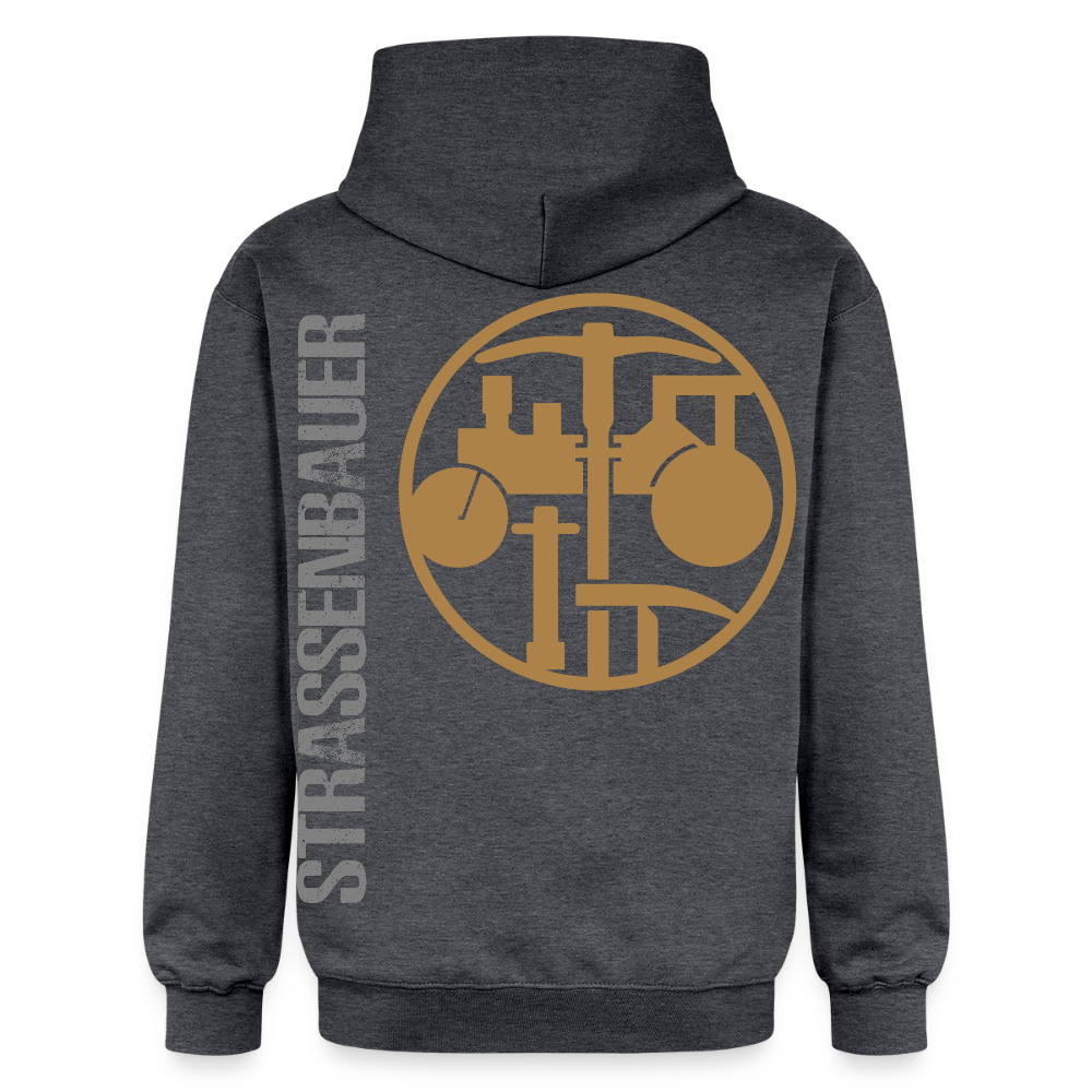 Gildan Unisex Softstyle® "Strassenbauer" Dunkelgrau meliert Gildan Unisex Softstyle® Midweight Hoodie