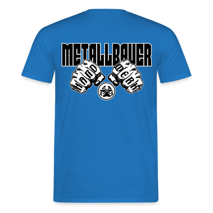 Unisex T-Shirt "Metallbauer" Royalblau Männer T-Shirt