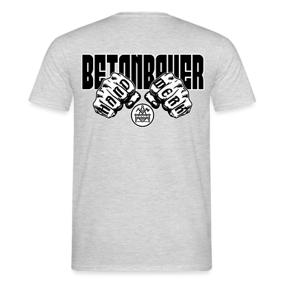 Unisex T-Shirt "Betonbauer" - Grau meliert
