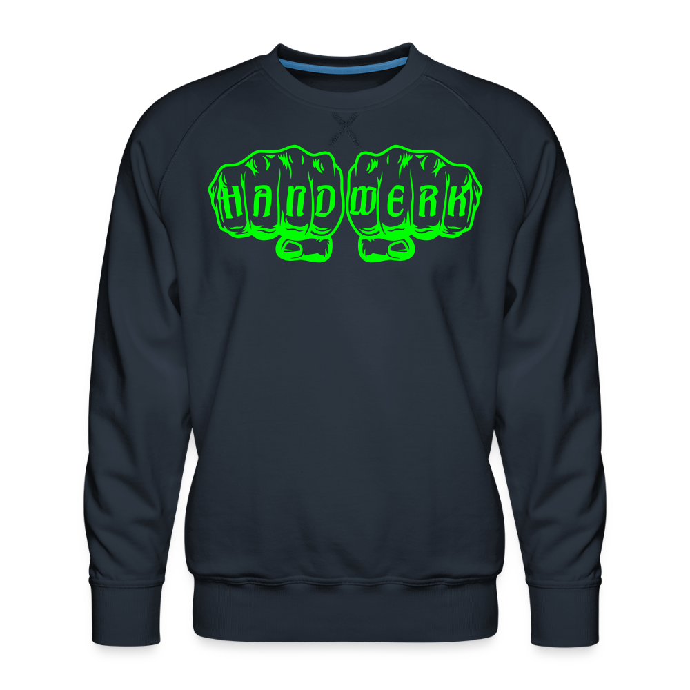 Unisex Premium Pullover "Raumausstatter" neongrün Navy Männer Premium Pullover