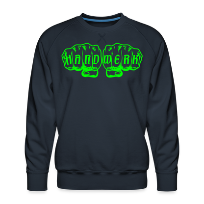 Unisex Premium Pullover "Raumausstatter" neongrün Navy Männer Premium Pullover