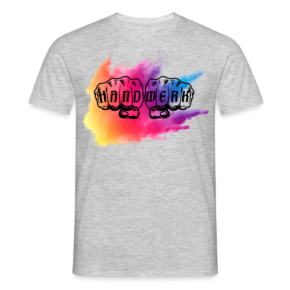 Unisex T-Shirt "Holy-Handwerk" Grau meliert Männer T-Shirt
